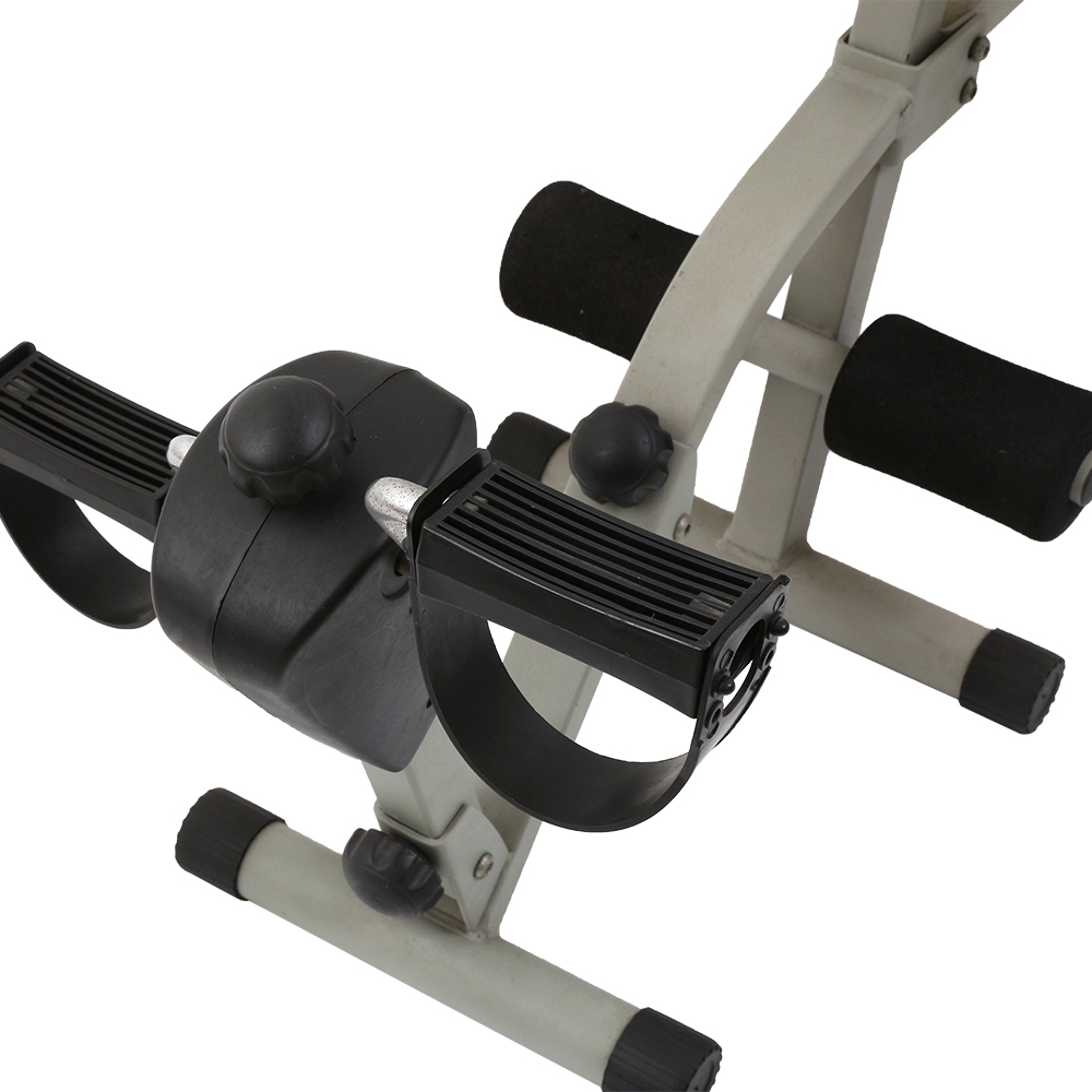 Assisted cruncher bicycle 2-in-1 abdominal exercise machine